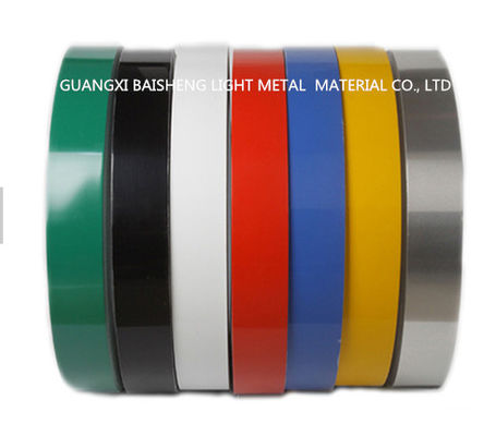 China Color Coated Aluminum Strip Coil Double Coating 25 Micron Single Coating 18 Micron supplier