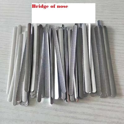 China Aluminium bridge of nose in medical face masks,KN95masks supplier