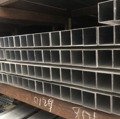 6061 Extruded Aluminium Alloy Square Tube Pipe Powder Coating 10/25Mm Profile