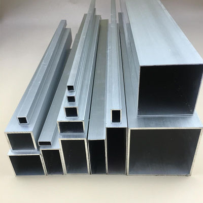 6061 Extruded Aluminium Alloy Square Tube Pipe Powder Coating 10/25Mm Profile