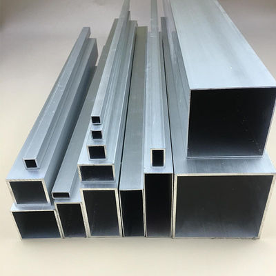 6061 Lapisan Serbuk Pipa Tabung Persegi Aloi Aluminium Ekstrusi Profil 10/25Mm